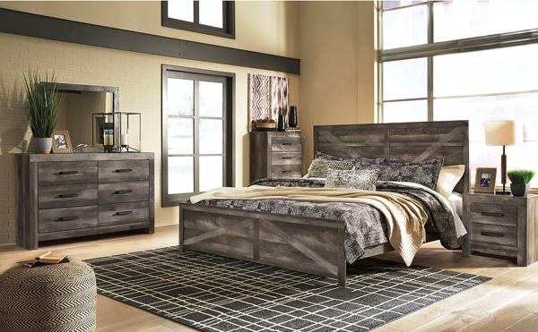 Picture of Wynnlow - Gray King Panel Bed