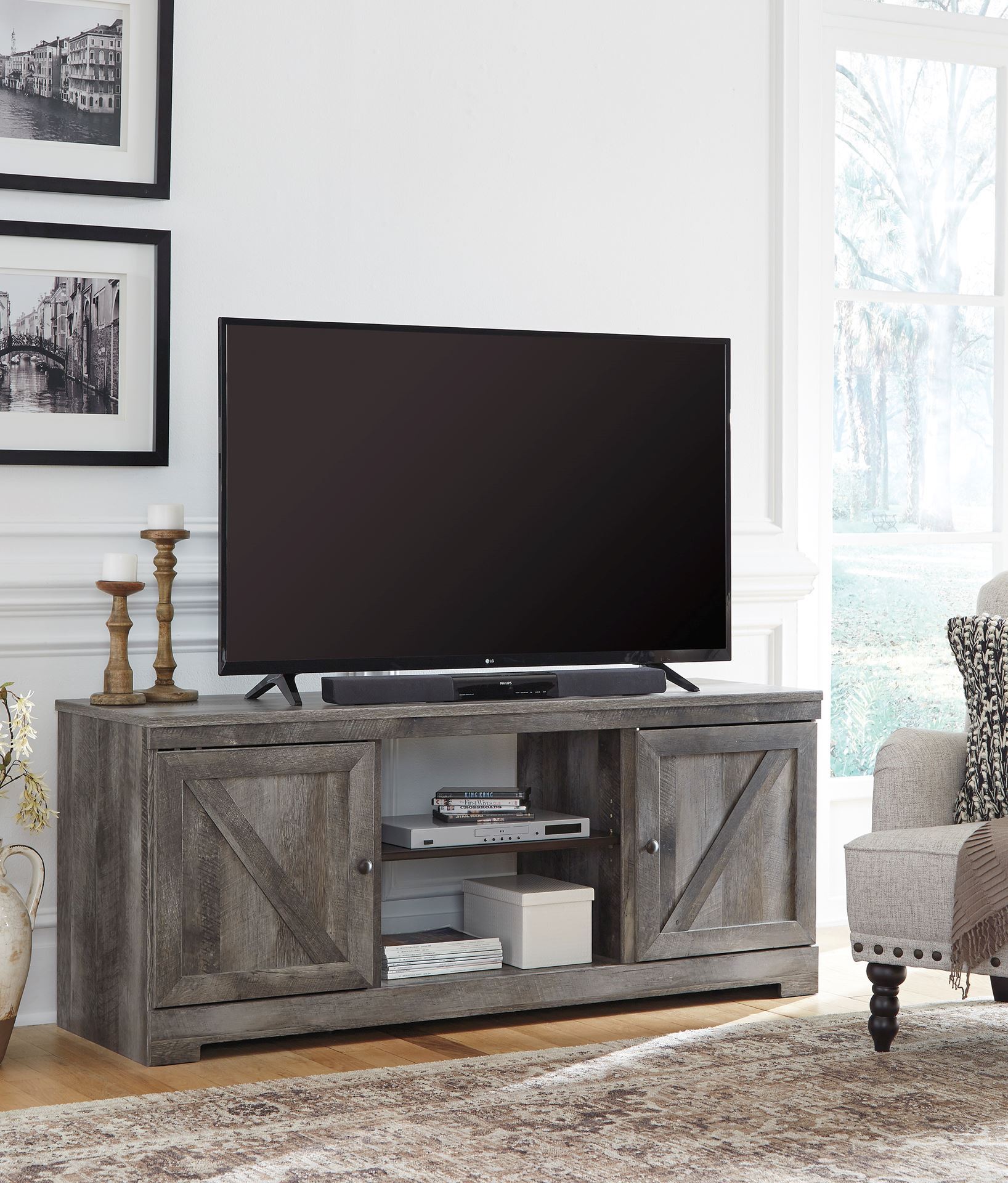 Wynnlow Gray Large TV Stand Kimbrell's Furniture