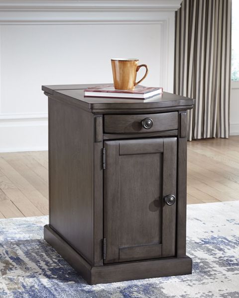 Picture of Laflorn - Gray Chairside Table