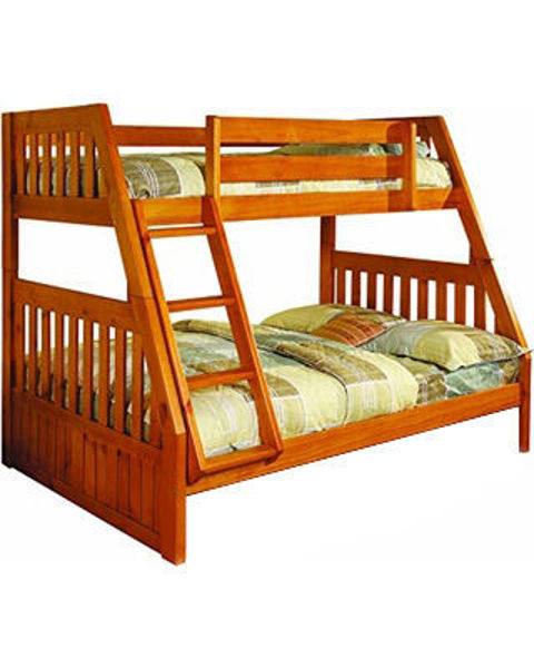 Picture of Honey Twin/Full Bunk Bed
