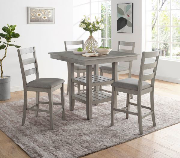 Picture of Arby - Gray 5PC Pub Dining Set