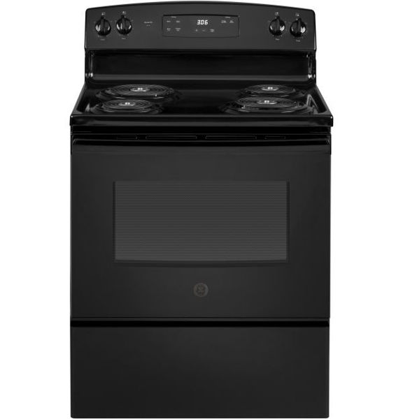 Picture of 30" Black Electric Coil Range