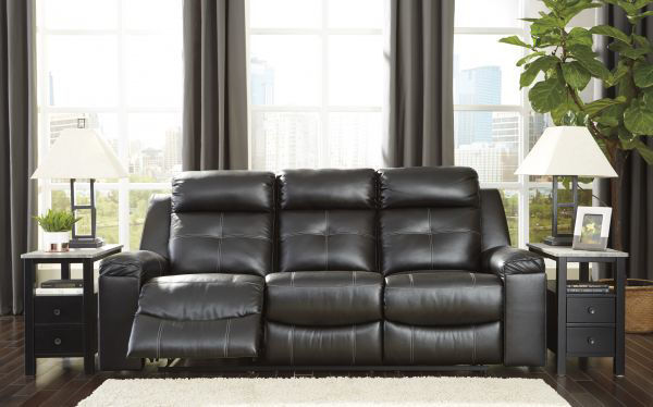 Picture of Kempten - Black Reclining Sofa