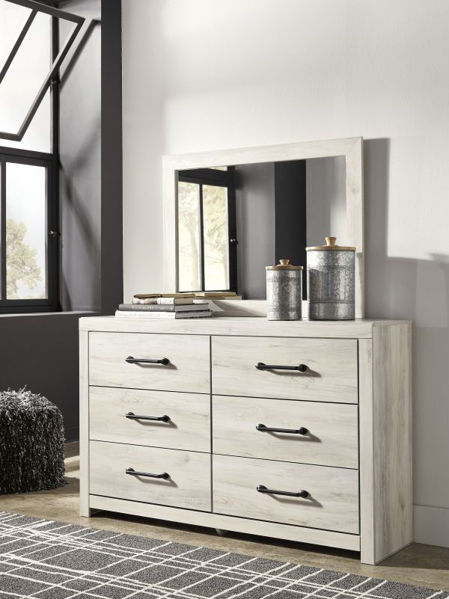Picture of Cambeck - White Dresser & Mirror