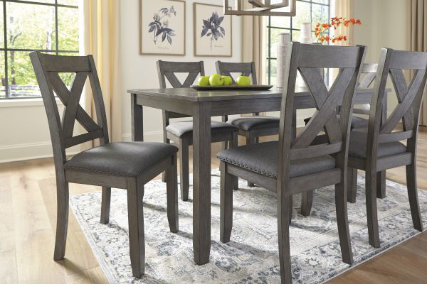 Picture of Caitbrook - Gray 7-Piece Dining Set