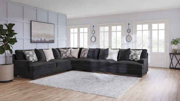 Picture of Lavernett - Charcoal 4PC Sectional