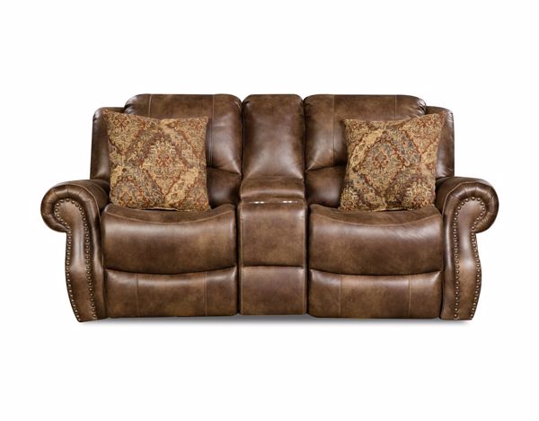 Picture of Waylon - Mocha Reclining Console Loveseat