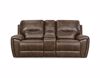 Picture of Desert - Chocolate Reclining Console Loveseat