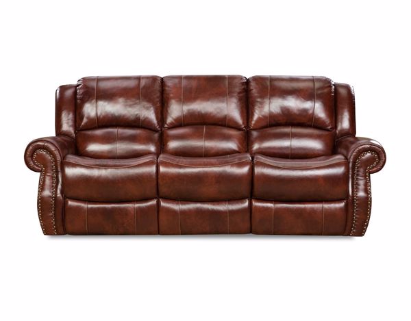 Picture of Softie - Oxblood Reclining Sofa