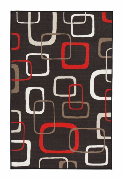 Picture of Johan - Black & Red 5X8 Rug