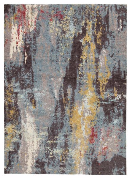Picture of Quent - Marbled Blue/Gray/Yellow 5x7 Rug