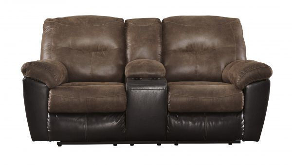 Picture of Follett - Coffee Reclining Console Loveseat