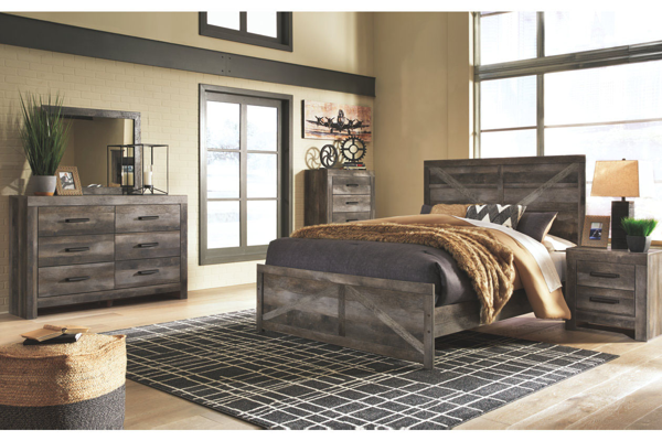 Picture of Wynnlow - Gray Queen Panel Bed