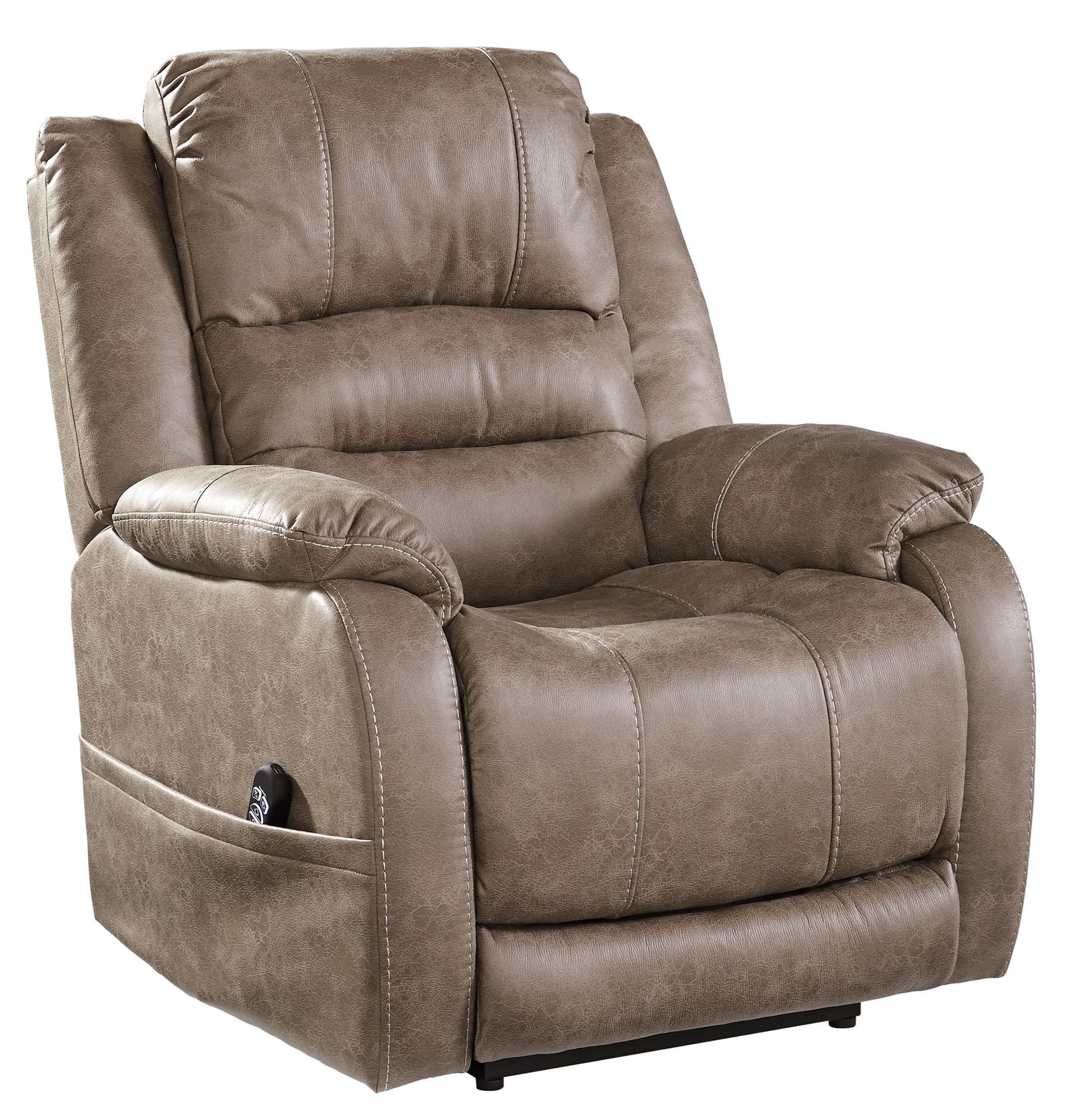 Barling - Mushroom Power Recliner | Kimbrell's Furniture