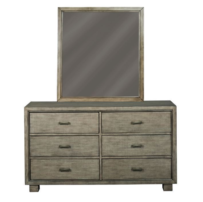 Gray Dresser & Mirror Kimbrell's Furniture