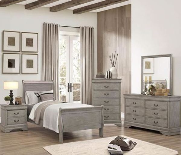 Picture of Louis Philip - Gray Twin Bed