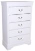 Picture of Louis Philip - White 5 Drawer Chest