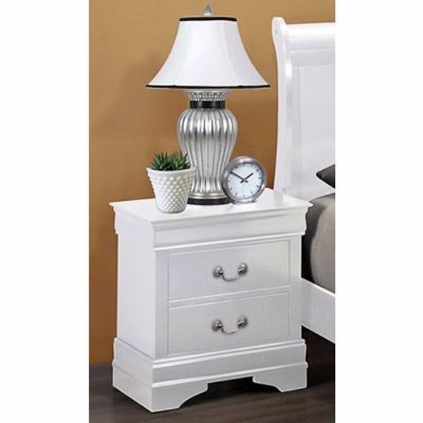 Louis Philip White Nightstand Kimbrell S Furniture