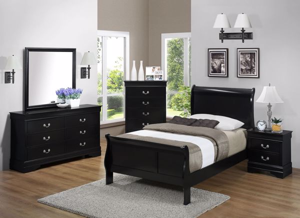 Louis Philippe III Platinum Twin Bed