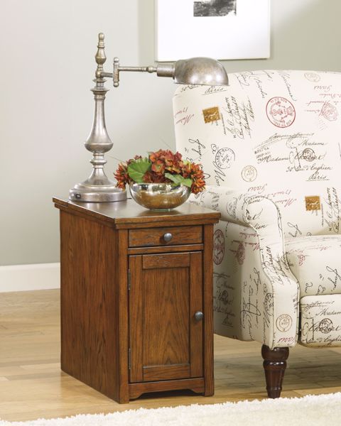 Picture of Laflorn - Oak Chairside Table