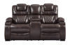 Picture of Warnerton - Chocolate Power Reclining Console Love