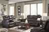 Picture of Warnerton - Chocolate Power Reclining Sofa