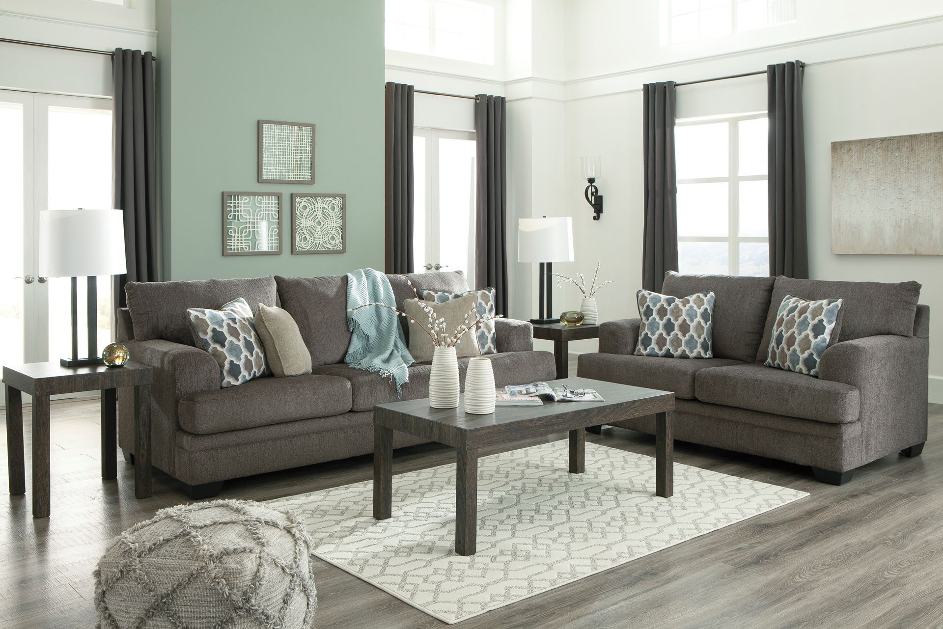 Living Room Furniture Slate Top Sofa Table