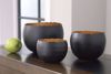 Picture of Claudine Black/Gold 3PC Bowl Set