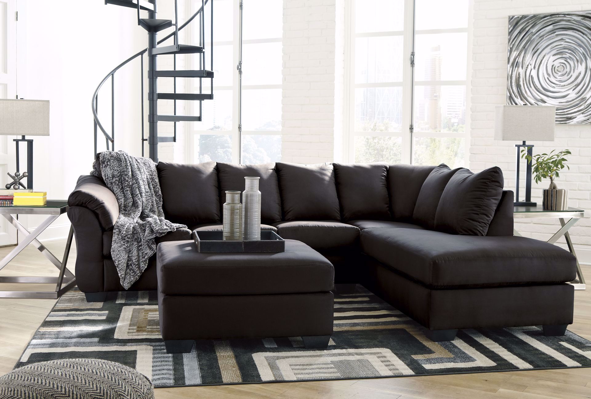 Darcy Black LAF 2PC Sectional Kimbrell's Furniture