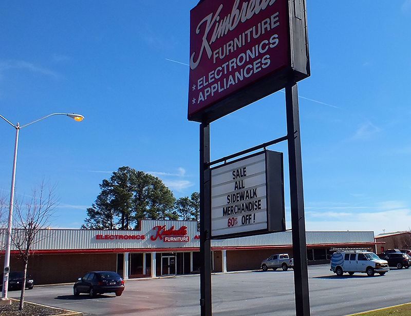 Entrance to Kimbrells in Spartanburg, SC