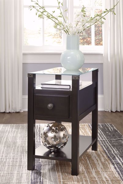 Picture of Diamenton - Black Chairside Table