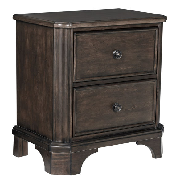 Picture of Adinton - Brown 2 Drawer Nightstand