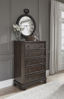 Picture of Adinton - Brown 5 Drawer Chest