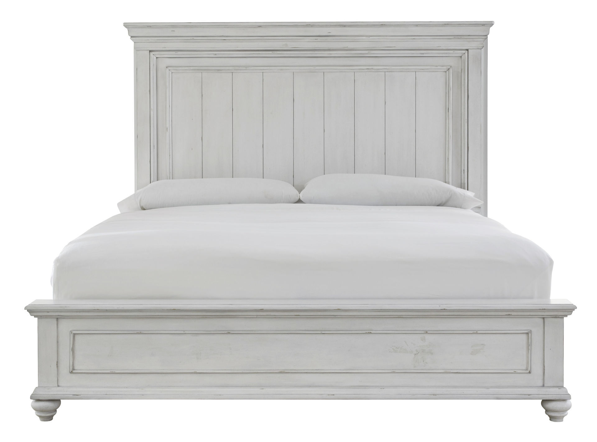 Kanwyn White King Panel Bed Kimbrell's Furniture