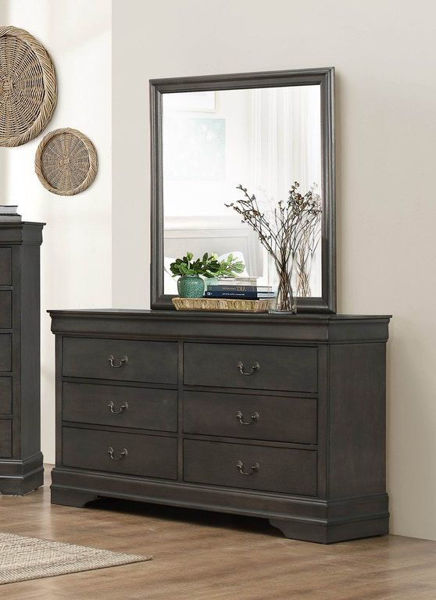 Picture of MAYVILLE GRAY DRESSER/MIRROR