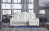 Picture of Party Time - White Power Reclining Sofa