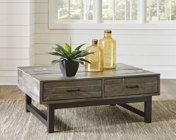 Mondoro - Gray Coffee Table with Lift Top | Kimbrell's Furniture