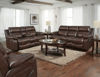 Picture of Positano - Cocoa Reclining Loveseat with Console