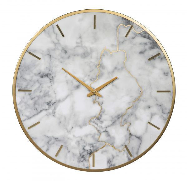 Picture of Jazmin - Gray/Gold Wall Clock