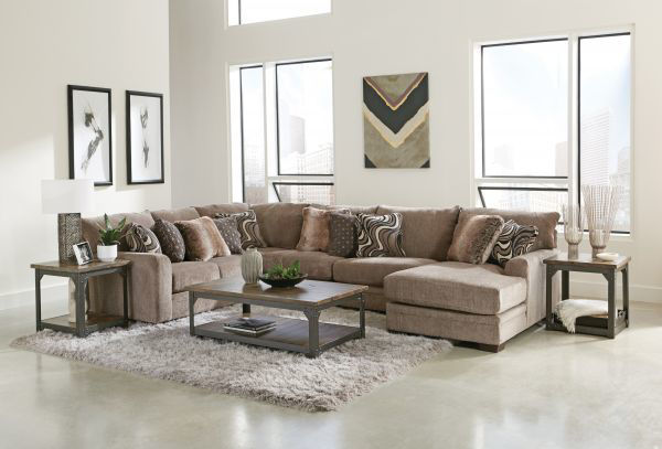Picture of Kingston - Pewter Ottoman