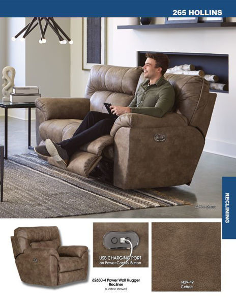 Picture of Hollins - Coffee Power Recliner