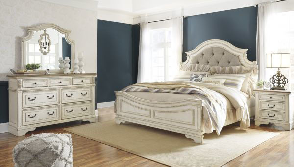 Picture of Realyn - 2 Tone King Upholstered Bed