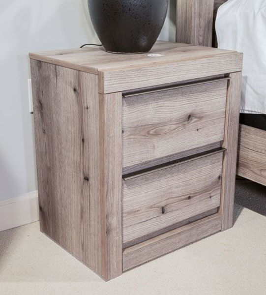 Picture of Stachelli - Gray 2-Drawer Night Stand