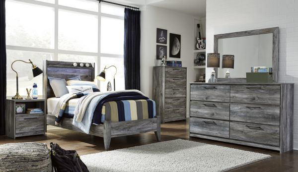 Picture of Baystorm - Gray Twin Bed