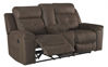 Picture of Jesolo - Coffee Reclining Loveseat with Console