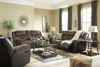 Picture of Earhart - Chestnut Reclining Loveseat with Console