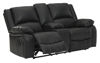 Picture of Calderwell - Black Reclining Console Loveseat