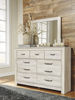 Picture of Bellaby - White Dresser & Mirror