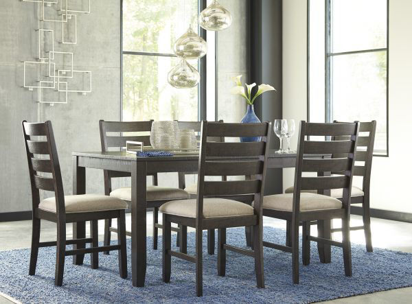 Picture of Rokane - Brown 7-Piece Dining Set
