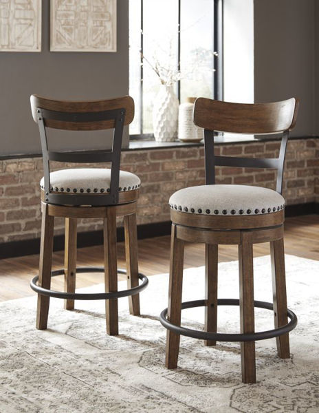 Picture of Valebeck - Brown Swivel Stool